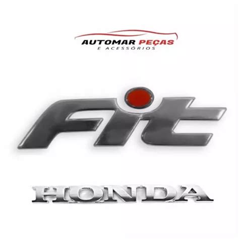 Kit Emblema Letreiro Honda Fit 2004 2005 2006 2007 2008 Parcelamento