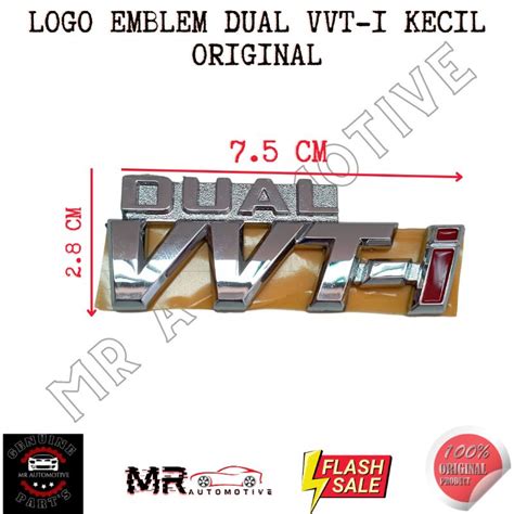 Jual Logo Emblem Tulisan Dual Vvt I Vvti Kecil Grand Avanza Rush Terios