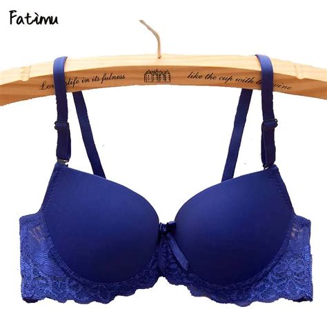 Fatimu Hot Women Sexy Underwire Padded Up Embroidery Lace Bra B