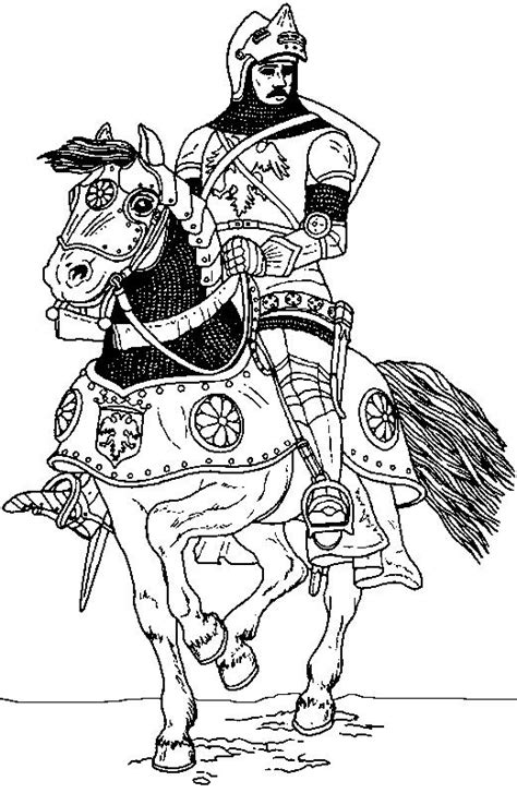 Middle Ages Coloring Page 8 Coloring Kids