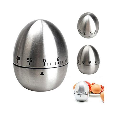 Kitchen Timer Gloryshop Stainless Steel Egg Timer Simple Operation