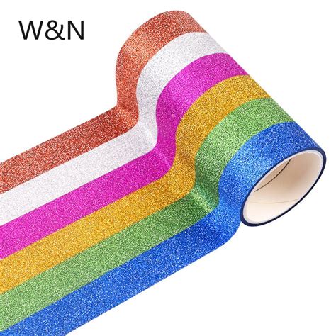 10 Pcs Lot Washi Tape Set Glitter Solid Color Washi Tape DIY Decoration