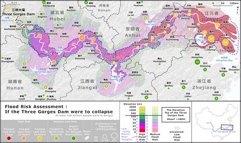 Flood Risk Assessment: if the Three Gorges Dam were to collapse : r/MapPorn