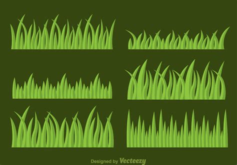 Grass Vector Set - Download Free Vector Art, Stock Graphics & Images