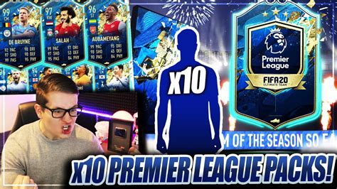 FIFA 20 MEIN PREMIER LEAGUE TOTS SBC PACK 10x PL TOTS Im PACK OPENING