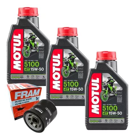 3 Lt Óleo Motul 5100 15w50 Filtro Fram Ph6114 Bmw F800gs