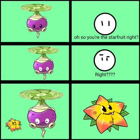 I didn't know Pvz 2 had the starfruit. : r/PVZmemes