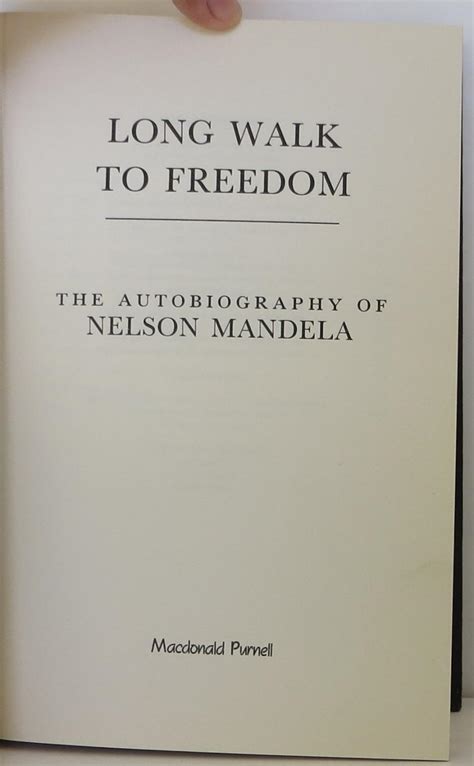 Long Walk To Freedom The Autobiography Of Nelson Mandela Von Mandela Nelson Near Fine