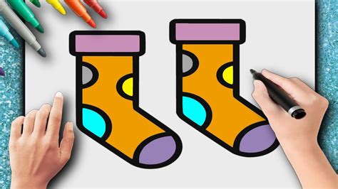 Comment Dessiner Une Paire De Chaussettes Mignonnes Dessin Facile