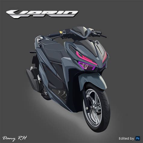 Motorcycle Art Bike Art Vario Motor Logo D Character Animation