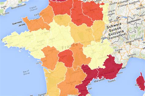 Pauvret La Carte Du Niveau De Vie En France Par R Gion