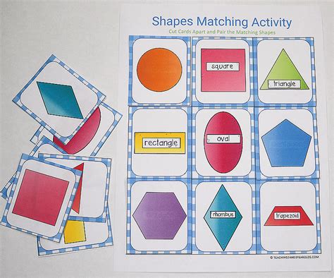 Shape Matching Printable