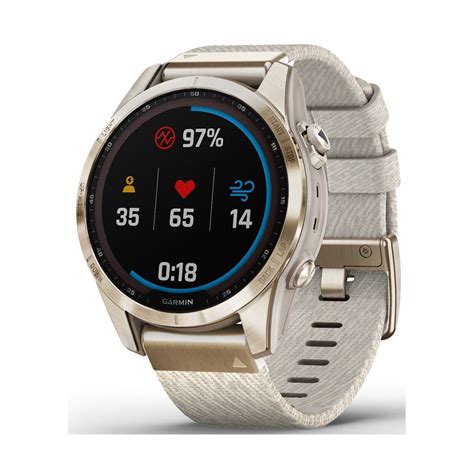 Garmin Fenix S Sapphire Solar Cream Gold Titanium Cream Light