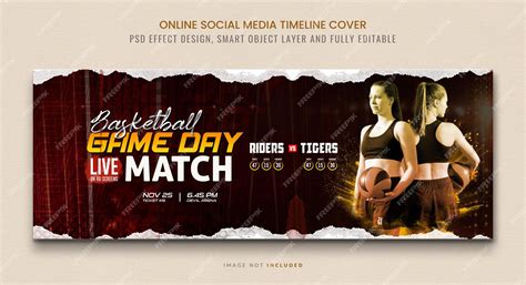 Premium Psd Game Day Social Media Timeline Facebook Banner Template