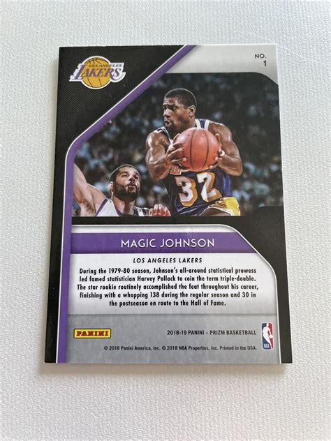 2018 19 Prizm Hall Monitors 1 Magic Johnson LOS ANGELES LAKERS EBay