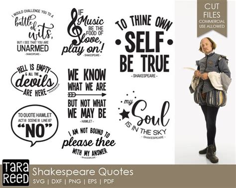 Shakespeare Quote Svg And Cut Files For Crafters Etsy