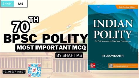 Practice 3 Best 10 Polity Questions For BPSC Complete Polity