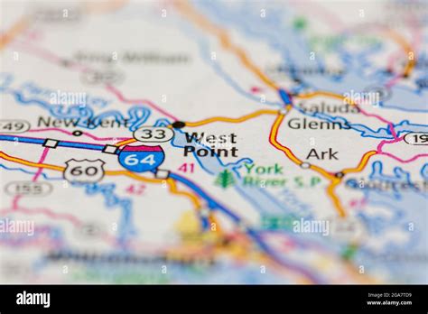 West point virginia on a map hi-res stock photography and images - Alamy