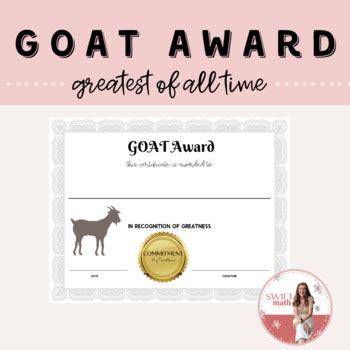 GOAT Award by Swift Math | TPT