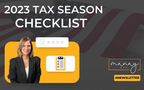 2023 Tax Season Checklist Manay Cpa