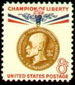 Us Stamp Champions Of Liberty Tomas G Masaryk Npresident Of