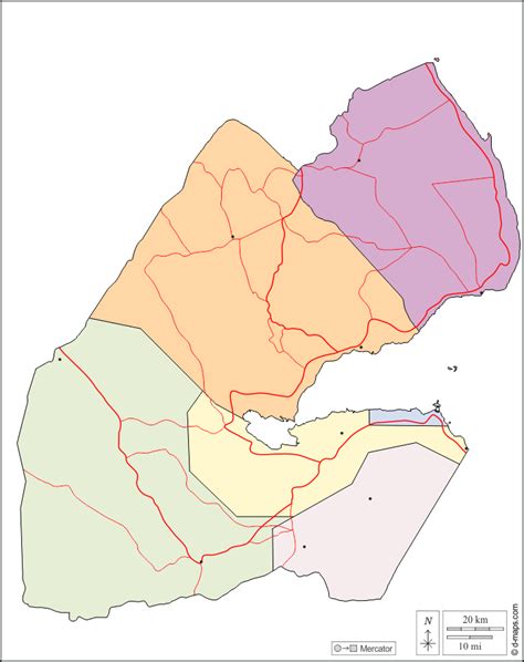 Djibouti carte géographique gratuite carte géographique muette