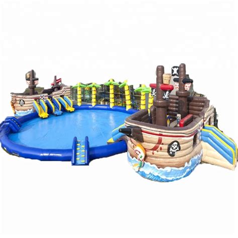 Oho Mini Piscina Inflable Con Barco Pirata Piscina Inflable Al Aire