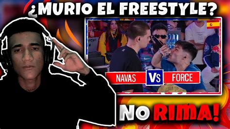 MURIO EL FREESTYLE Reaccion A Navas VS Force Red Bull Regional Madrid