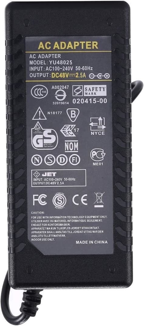 Amazon Coolm Ac Dc V A Power Supply Adapter Ac V To