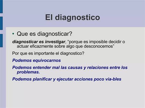 Diagnóstico y Planificación PPT Descarga Gratuita