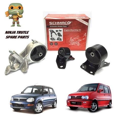 Perodua Kelisa Kenari Auto Manual Engine Mounting Kit Set Schmaco Spd