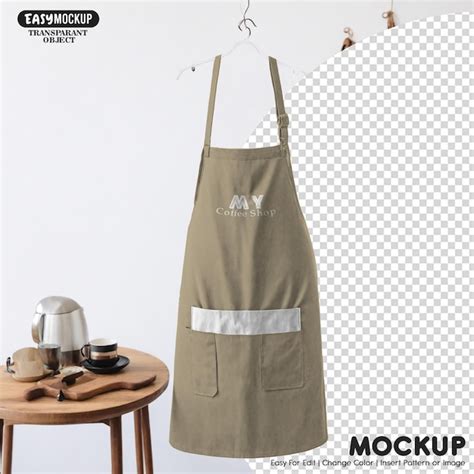 Premium PSD Apron Mockup Design