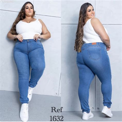 Cal A Jeans Plus Size Feminina Grande Cintura Alta Lycra Elastano