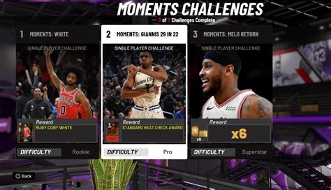 Nba 2k20 Myteam New Moments And Challenges Operation Sports