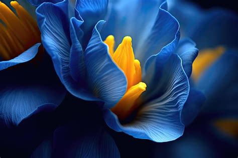 Premium Ai Image Exquisite Detail Of Daffodil Petals Captured With A