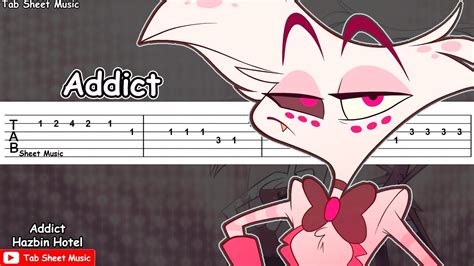 Hazbin Hotel - Addict Guitar Tutorial - Tab Sheet Music