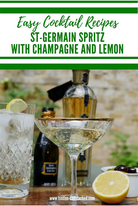 St Germain Spritz With Champagne St Germain Cocktail Recipe