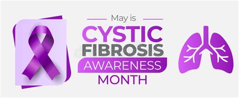 Cystic Fibrosis Awareness Month Observed In May Vector Banner