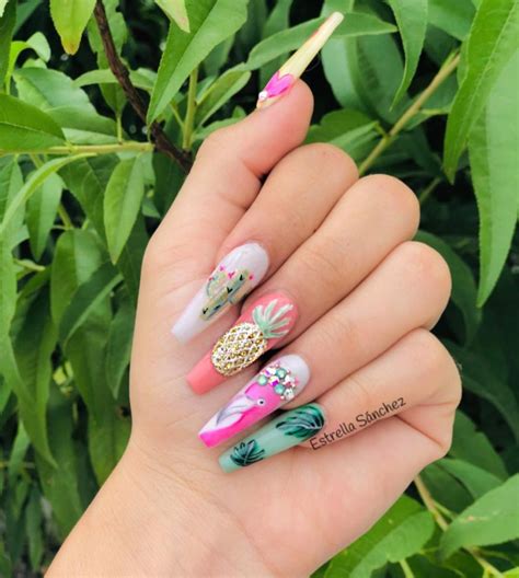 Nailart Nailstagram Luxurylifestyle Tropicalnails Summernails