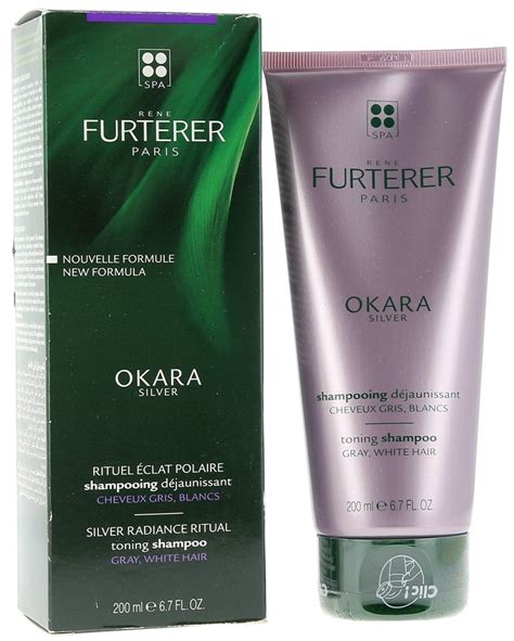 Shampooing Déjaunissant cheveux blancs Okara Silver René Furterer