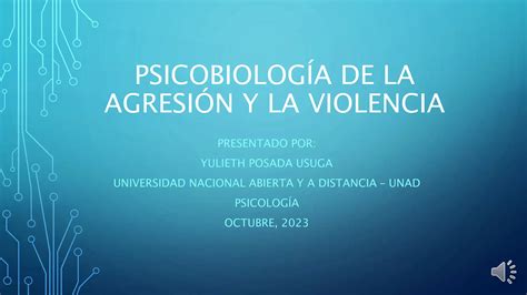 Psicobiolog A De La Agresi N Y La Violencia Pptx Descarga Gratuita