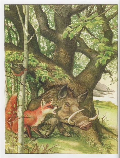 Charles Santore S The Wild Boar And The Fox From Kohl S Special Edition