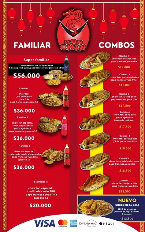 Menu At La Casa Del Taco Zan Chin Restaurant Bogotá