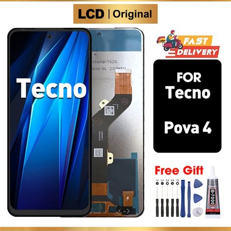 Jual LCD Tecno Pova 4 Original Touchscreen Fullset Asli Ori Compatible