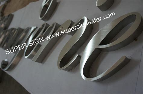 316 Satin Stainless Steel Letters 03