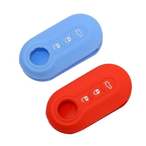 High Quality Okeytech Buttons Silicone Car Key Case Cover For Fiat