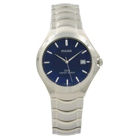 Pulsar Stainless Steel Blue Dial Mens Quartz Watch Pg8071x For Sale At