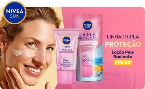 Nivea Sun Protetor Solar Facial Tripla Proteção Loção Pele Radiante