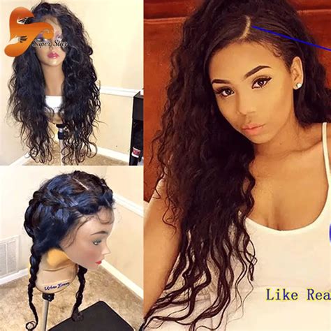 Wet Wavy Silk Top Glueless Full Lace Human Hair Wigs For Black Women