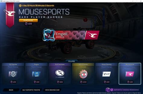 Esports Shop Daily Items (2019-05-04) : RocketLeagueEsports